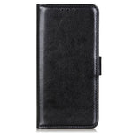 For Xiaomi Redmi Note 12 Pro 5G Crazy Horse Texture PU Leather Magnetic Clasp Cell Phone Cover with Wallet Stand