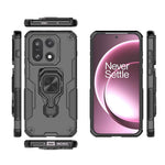 For OnePlus 15 5G Case Rotatable Ring Kickstand PC + TPU Shockproof Phone Cover