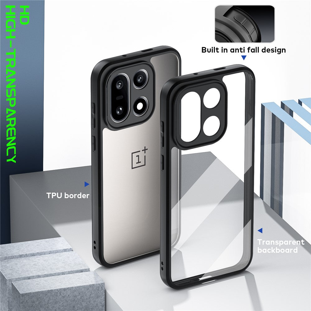 For OnePlus 15 5G Case Shockproof PC + TPU Clear Phone Back Cover