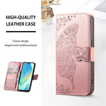 Telefoncover til Honor 400 Smart 5G / 400 Smart 4G / X7d 4G / X7d 5G med rem, sommerfuglemønster, PU-læder, tegnebogstelefoncover