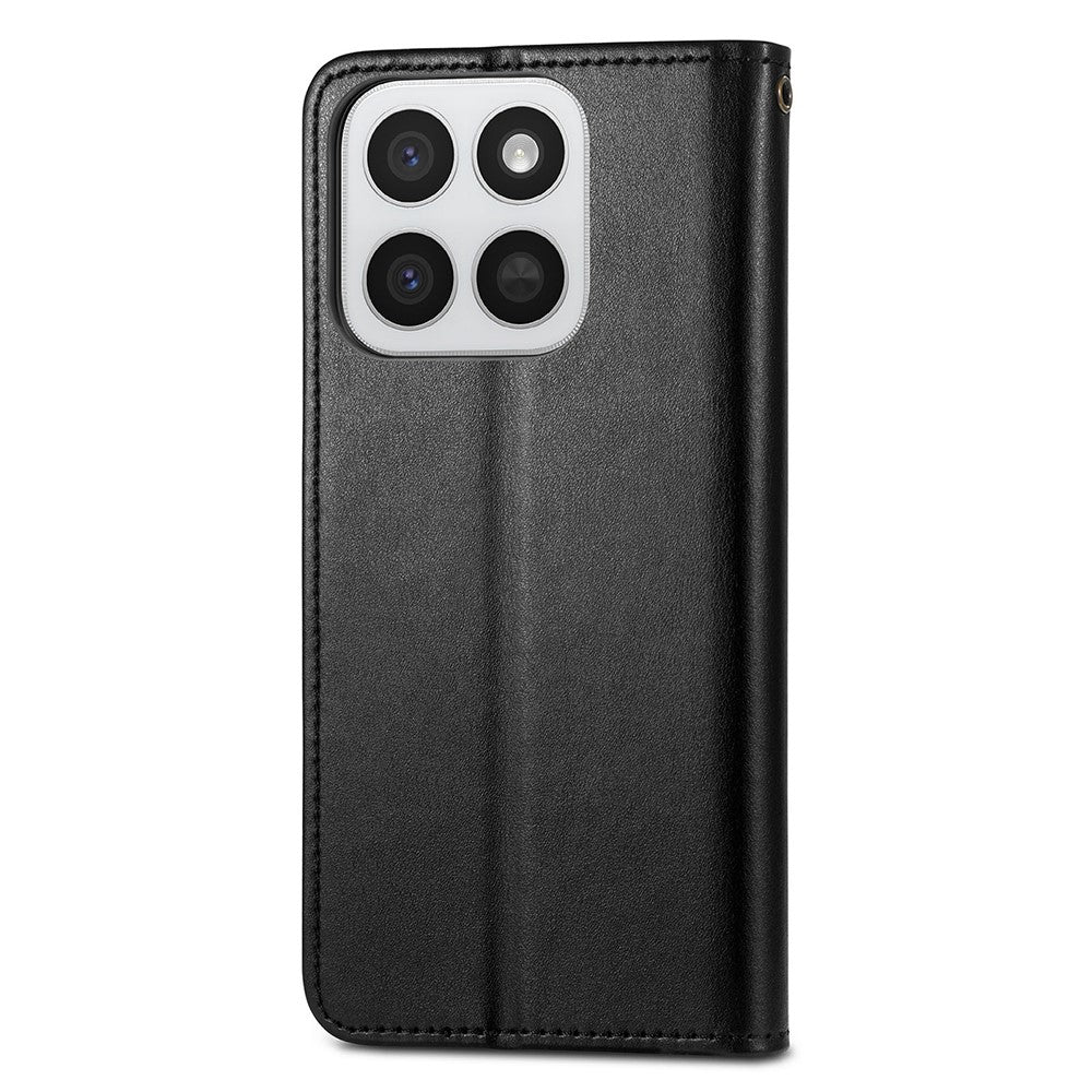 Telefoncover til Honor 400 Smart 5G / 400 Smart 4G / X7d 4G / X7d 5G Pung-standerlædertelefoncover med håndledsrem