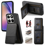 Phone Case for Honor 400 Smart 5G / 400 Smart 4G / X7d 4G / X7d 5G Cloth Texture Leather + PC + TPU RFID Blocking Phone Cover with Card Holder