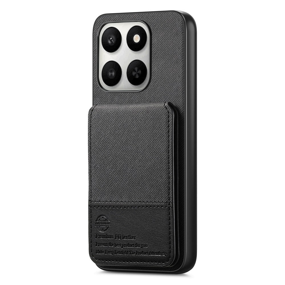 Phone Case for Honor 400 Smart 5G / 400 Smart 4G / X7d 4G / X7d 5G Cloth Texture Leather + PC + TPU RFID Blocking Phone Cover with Card Holder