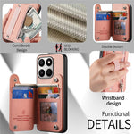 Phone Case for Honor 400 Smart 5G / 400 Smart 4G / X7d 4G / X7d 5G RFID Blocking Card Holder Jeans Cloth Texture Leather Back Cover with Elastic Wristband