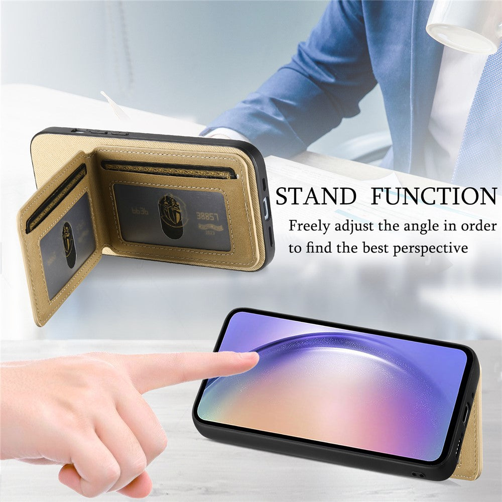 For Oppo Find X9 Pro 5G Case Cloth Texture Leather + PC + TPU RFID Blocking Phone Cover with Card Holder