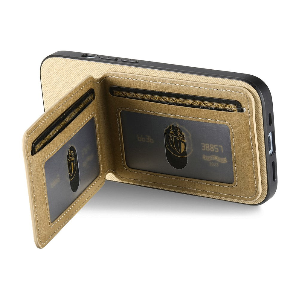 For Oppo Find X9 Pro 5G Case Cloth Texture Leather + PC + TPU RFID Blocking Phone Cover with Card Holder