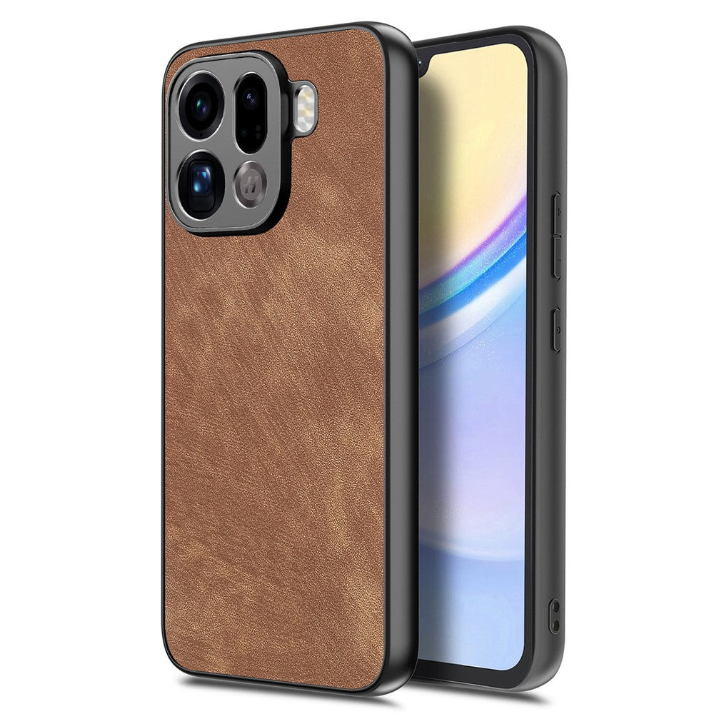 For Oppo Find X9 Pro 5G Case Shockproof Slim Retro Leather Phone Back Cover