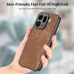 For Oppo Find X9 Pro 5G Case Shockproof Slim Retro Leather Phone Back Cover