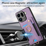 For Oppo Find X9 Pro 5G Retro PU Leather Case Phone Cover with RFID Blocking Card Holder   /   Ring Holder