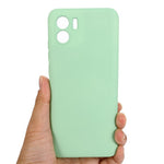For Xiaomi Redmi A2 4G / A1 4G Soft Liquid Silicone Cell Phone Case Microfiber Lining Anti-Scratch Cover with Strap