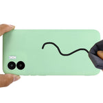 For Xiaomi Redmi A2 4G / A1 4G Soft Liquid Silicone Cell Phone Case Microfiber Lining Anti-Scratch Cover with Strap