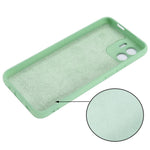 For Xiaomi Redmi A2 4G / A1 4G Soft Liquid Silicone Cell Phone Case Microfiber Lining Anti-Scratch Cover with Strap