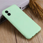 For Xiaomi Redmi A2 4G / A1 4G Soft Liquid Silicone Cell Phone Case Microfiber Lining Anti-Scratch Cover with Strap