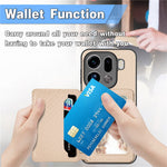 For Oppo Find X9 Pro 5G Case RFID Blocking Carbon Fiber Leather Phone Back Cover with Card Holder