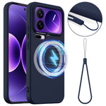 For Xiaomi 17 Pro Magnetic Case Anti-Drop Liquid Silicone Phone Cover