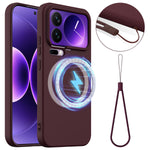 For Xiaomi 17 Pro Magnetic Case Anti-Drop Liquid Silicone Phone Cover