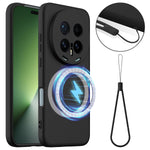 For Honor Magic8 Pro 5G Case Magnetic Case Anti-Drop Liquid Silicone Phone Cover
