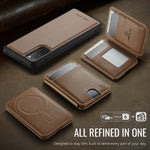 JEEHOOD For Samsung Galaxy S20 5G / Galaxy S20 4G Case  J10  Magnetic Case Leather Back Phone Cover with Detachable Card Holder Kickstand