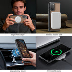 JEEHOOD För Samsung Galaxy S20 5G / Galaxy S20 4G Skal J10 Magnetiskt Skal Läder Baksida mobilskal med Avtagbar Korthållare Stöd