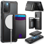 JEEHOOD För Samsung Galaxy S20 5G / Galaxy S20 4G Skal J10 Magnetiskt Skal Läder Baksida mobilskal med Avtagbar Korthållare Stöd