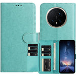 For Honor Magic8 5G Wallet Phone Case Stand PU Leather Folio Flip Cover with 8 Card Slot