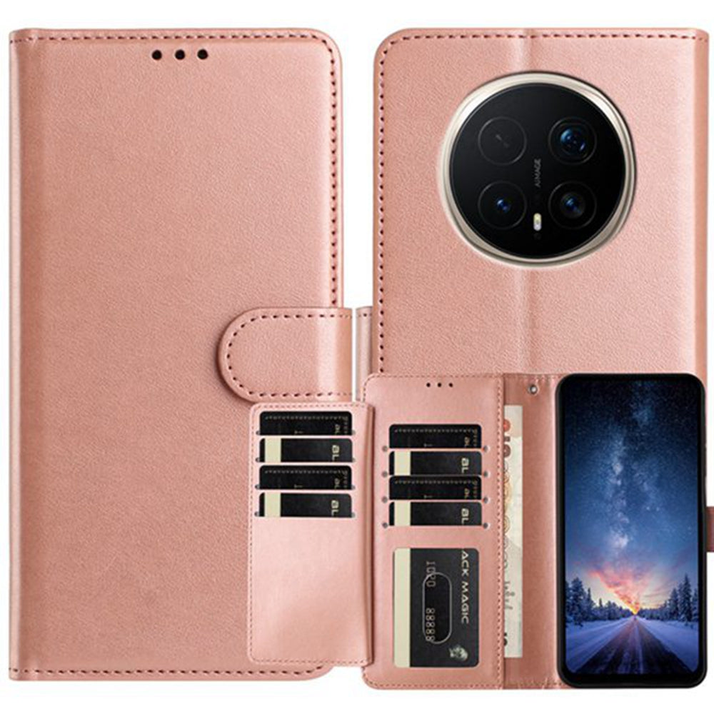 For Honor Magic8 5G Wallet Phone Case Stand PU Leather Folio Flip Cover with 8 Card Slot
