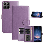 For Honor X7d 5G / Honor 400 Smart 5G Wallet Phone Case Stand PU Leather Folio Flip Cover with 8 Card Slot