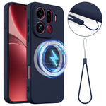 For Oppo Find X9 Pro 5G Magnetic Case Anti-Drop Liquid Silicone Phone Cover