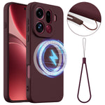 For Oppo Find X9 Pro 5G Magnetic Case Anti-Drop Liquid Silicone Phone Cover