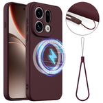 For Oppo Find X9 5G Magnetic Case Anti-Drop Liquid Silicone Phone Cover