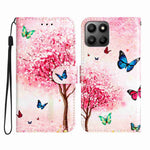 For Honor X7d 5G / Honor 400 Smart 5G Pung Etui Trykt Mønster PU Læder Stand Telefoncover med Rem