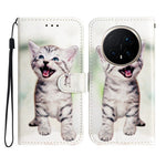 For Honor Magic8 Pro 5G Wallet Case  Printed Pattern PU Leather Stand Phone Cover with Strap