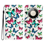 For Honor Magic8 Lite 5G / X9d 5G / X70 5G Wallet Case  Printed Pattern PU Leather Stand Phone Cover with Strap