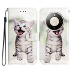For Honor Magic8 Lite 5G / X9d 5G / X70 5G Wallet Case  Printed Pattern PU Leather Stand Phone Cover with Strap