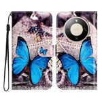 For Honor Magic8 Lite 5G / X9d 5G / X70 5G Wallet Case  Printed Pattern PU Leather Stand Phone Cover with Strap