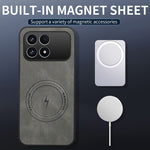 WANLONFENG Magnetiskt skal för Xiaomi Redmi K90 5G / Poco F8 Pro 5G, SD-serien, PC TPU-mobilskal med 2 st. skärmfilm