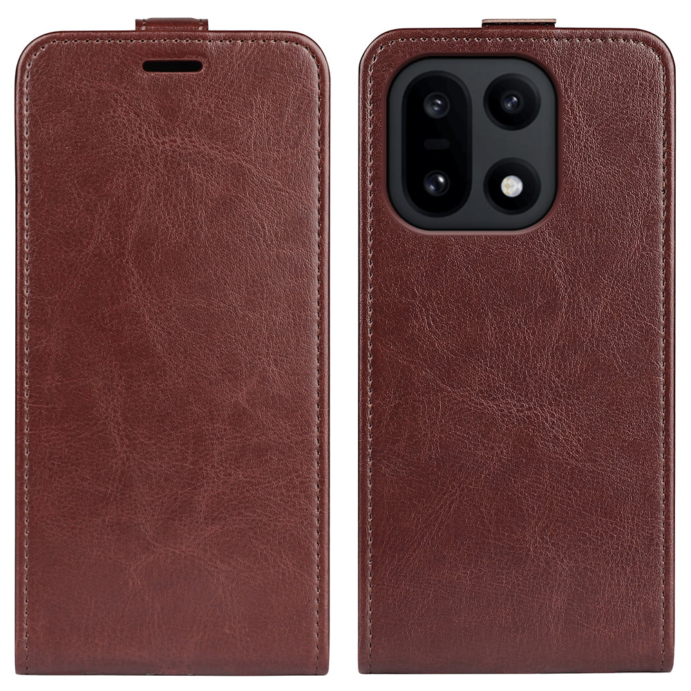 For OnePlus 15 5G Case with Card Slots Vertical Flip Leather Phone Cover