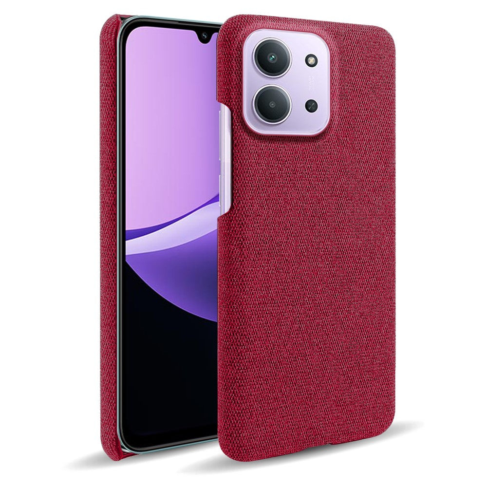 Phone Case for Xiaomi Redmi 15C 4G (EU) (173mm) / Redmi 15C 5G (EU) (173mm) / Poco C85 4G (173mm) Cloth Texture Anti-Scratch Protective PC Back Cover