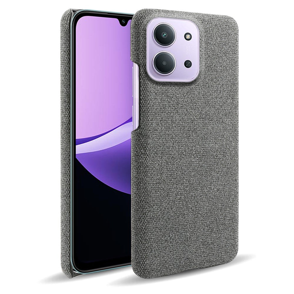 Phone Case for Xiaomi Redmi 15C 4G (EU) (173mm) / Redmi 15C 5G (EU) (173mm) / Poco C85 4G (173mm) Cloth Texture Anti-Scratch Protective PC Back Cover