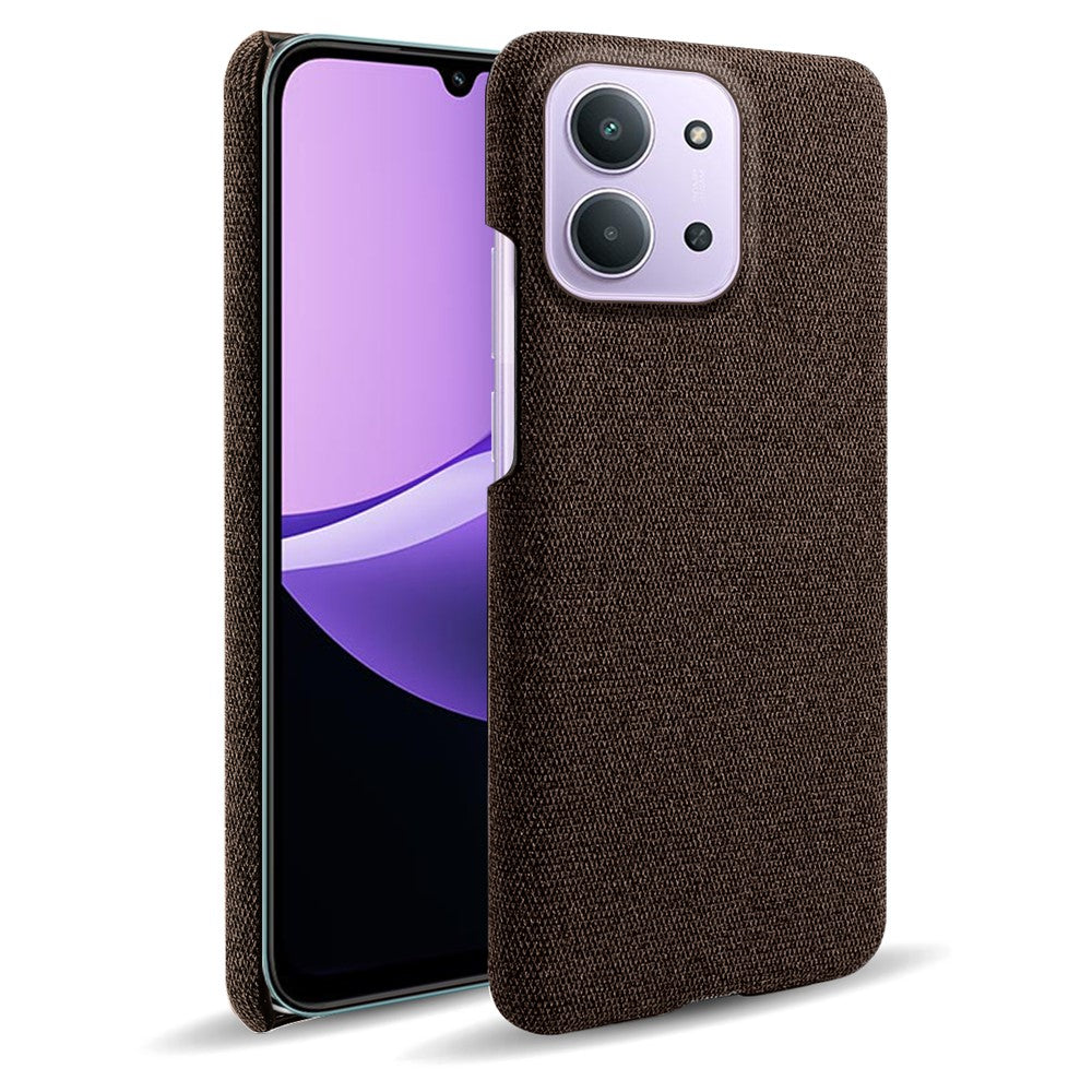 Phone Case for Xiaomi Redmi 15C 4G (EU) (173mm) / Redmi 15C 5G (EU) (173mm) / Poco C85 4G (173mm) Cloth Texture Anti-Scratch Protective PC Back Cover