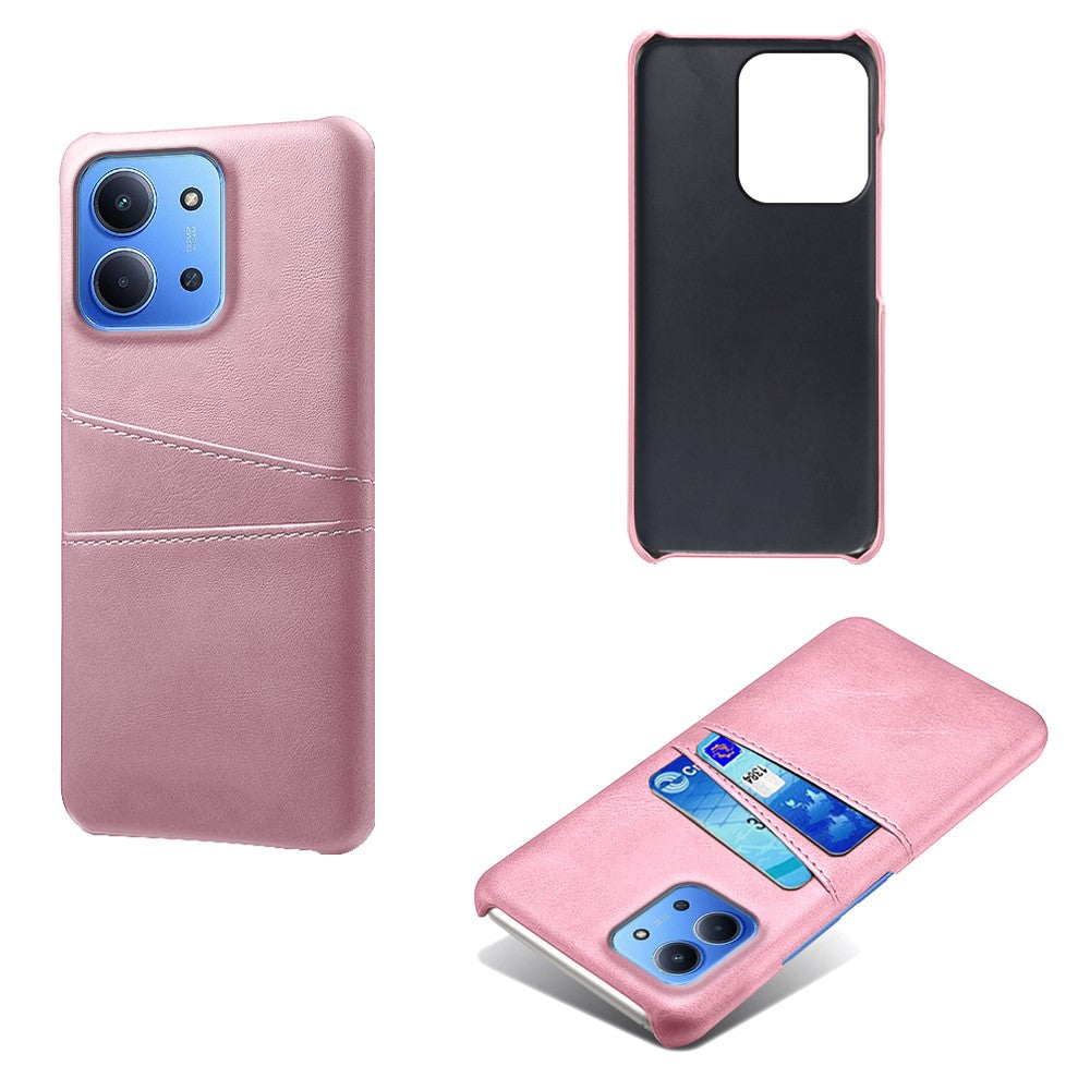 For Xiaomi Redmi 15C 4G (Global) (171mm) / Poco C85 4G (171mm) Case Dual Card Slots PU Leather + Hard PC Phone Cover