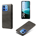 For Xiaomi Redmi 15C 4G (Global) (171mm) / Poco C85 4G (171mm) Case Calf Texture PU Leather Hard PC Protective Phone Cover
