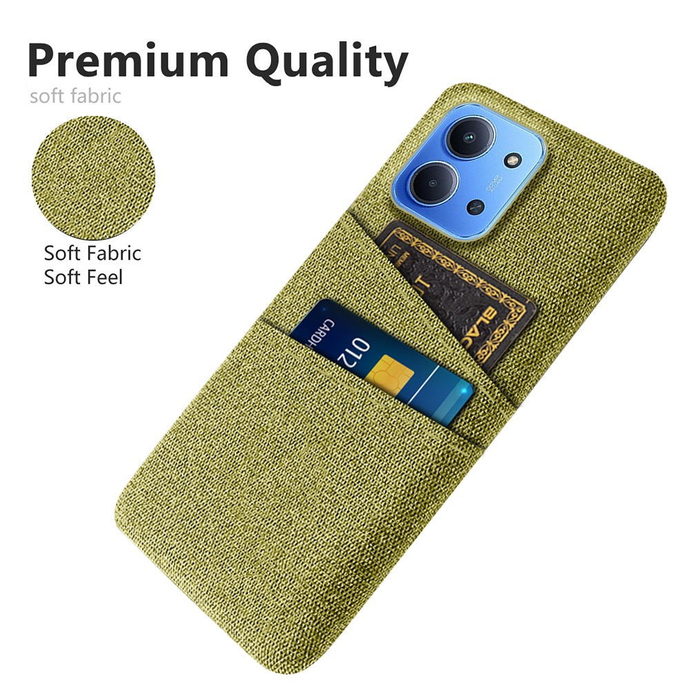 For Xiaomi Redmi 15C 4G (Global) (171mm) / Poco C85 4G (171mm) Case Cloth + Hard PC Phone Cover with Dual Card Slots
