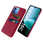 For Xiaomi Redmi 15C 4G (Global) (171mm) / Poco C85 4G (171mm) Case Cloth + Hard PC Phone Cover with Dual Card Slots