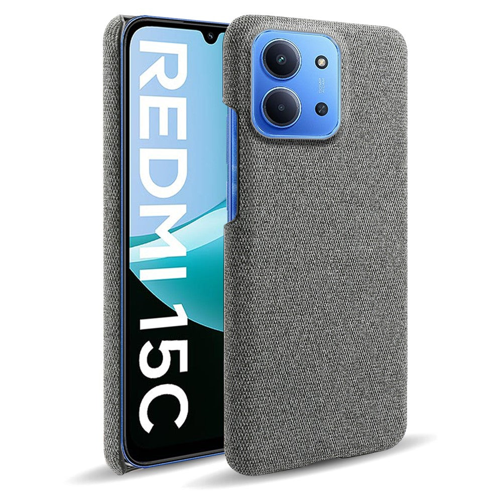 For Xiaomi Redmi 15C 4G (Global) (171mm)  /  Poco C85 4G (171mm) Case Cloth Texture Anti-Scratch Protective Phone PC Back Cover