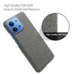 For Xiaomi Redmi 15C 4G (Global) (171mm)  /  Poco C85 4G (171mm) Case Cloth Texture Anti-Scratch Protective Phone PC Back Cover