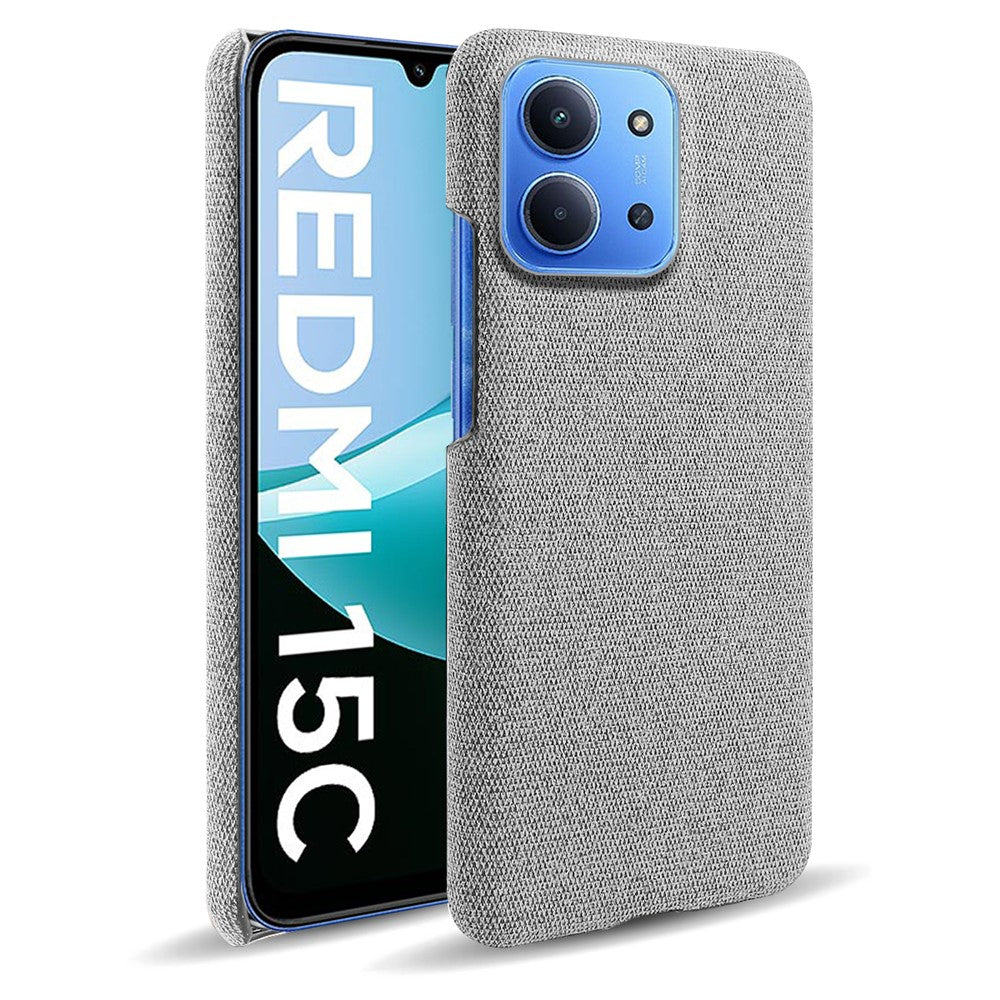 For Xiaomi Redmi 15C 4G (Global) (171mm)  /  Poco C85 4G (171mm) Case Cloth Texture Anti-Scratch Protective Phone PC Back Cover