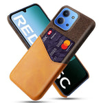For Xiaomi Redmi 15C 4G (Global) (171mm) / Poco C85 4G (171mm) Case PU Leather Cloth Texture Hard PC Phone Cover with Card Holder