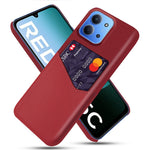 For Xiaomi Redmi 15C 4G (Global) (171mm) / Poco C85 4G (171mm) Case PU Leather Cloth Texture Hard PC Phone Cover with Card Holder