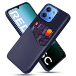 For Xiaomi Redmi 15C 4G (Global) (171mm) / Poco C85 4G (171mm) Case PU Leather Cloth Texture Hard PC Phone Cover with Card Holder